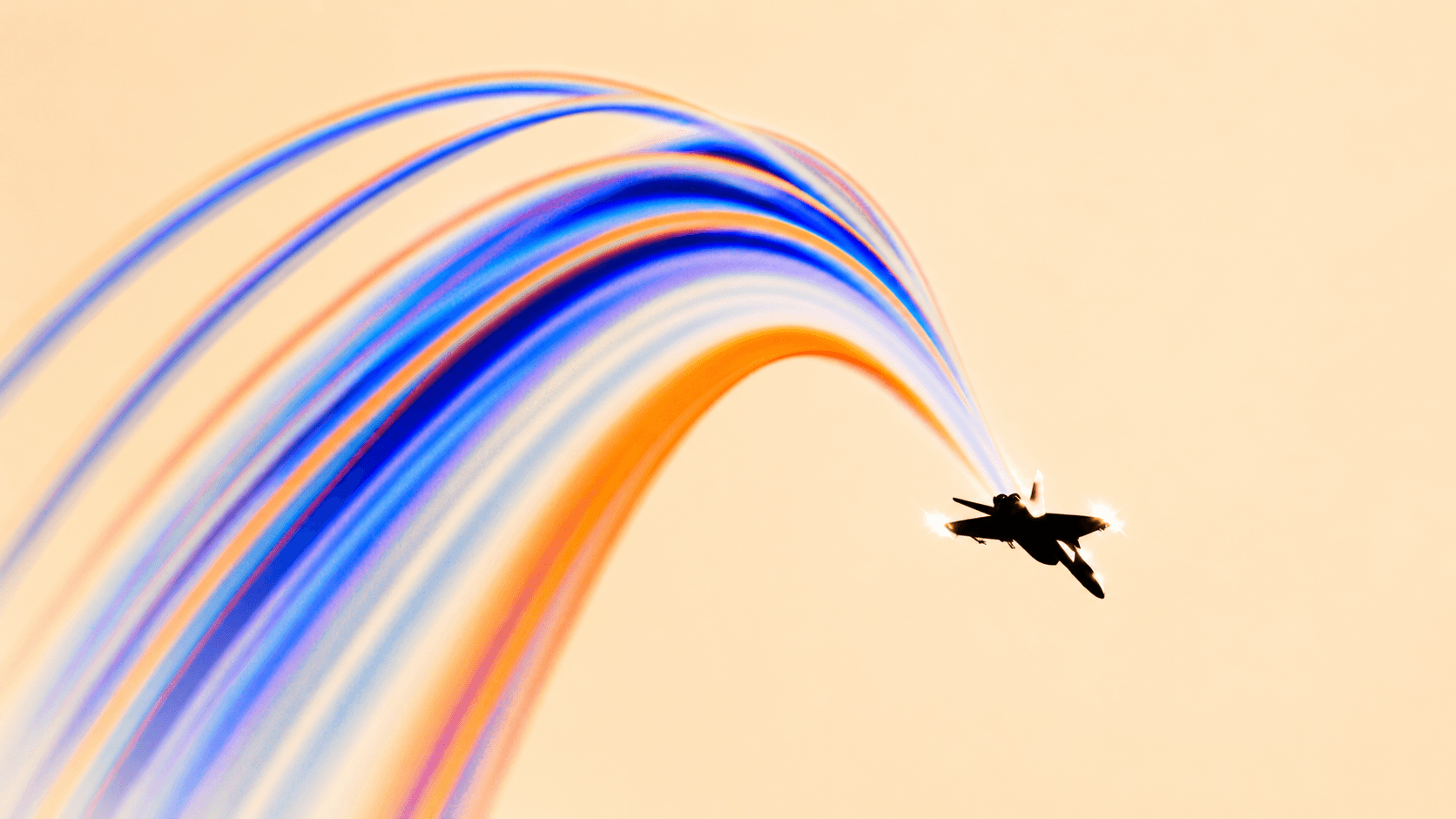 Multiple coloured trails diverging — parallel strategies